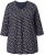 Ulla Popken Gingerbread Print 3/4 Sleeve Tee Navy - Тениски - 