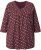 Ulla Popken Gingerbread Print 3/4 Sleeve Tee Plum - Тениски - 