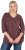 Ulla Popken Gingerbread Print 3/4 Sleeve Tee Plum - Тениски - 