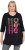 Ulla Popken Ho Ho Ho 3/4 Sleeve Graphic Tunic Tee Black - Тениски - 