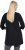 Ulla Popken Ho Ho Ho 3/4 Sleeve Graphic Tunic Tee Black - Тениски - 