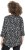 Ulla Popken Ribbon Print 3/4 Sleeve Asymmetric Tee Black - Печатни тениски за жени - 