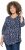 Ulla Popken Ribbon Print 3/4 Sleeve Asymmetric Tee Navy - Печатни тениски за жени - 