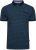Kam Jeans 5527 AOP Pique Polo with Tipping on Collar/Cuffs Navy - Поло тениски - мъжки тениски с яка големи размери