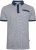 Kam Jeans 5528 AOP Print with Jacquard Collar/Cuffs Polo Navy - Поло тениски - мъжки тениски с яка големи размери