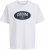 Jack & Jones Dover Denim O-Neck T-Shirt White - Тениски - мъжки тениски големи размери