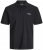 Jack & Jones College Logo Polo Short Sleeve Black - Поло тениски - мъжки тениски с яка големи размери