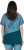 Ulla Popken Quick Drying Geometric Print Short Sleeve Tee Dark Petrol - Печатни тениски за жени - 