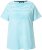 Ulla Popken Palm Tree Embroidered Tee Deep Aqua - Печатни тениски за жени - 