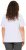 Ulla Popken Embroidered Face Motif Short Sleeve V-Neck Tee Light Grey Melange - Печатни тениски за жени - 
