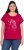 Ulla Popken Metallic Animal Cap Sleeve Graphic Tee Dark Raspberry - Печатни тениски за жени - 