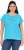 Ulla Popken Metallic Animal Cap Sleeve Graphic Tee Deep Aqua - Печатни тениски за жени - 