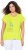 Ulla Popken Half-Sleeve A-line V-Neck Boat Pattern T-Shirt Lime - Печатни тениски за жени - 
