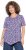 Ulla Popken Floral Pointed Hem Short Sleeve Tee Purple - Печатни тениски за жени - 