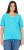 Ulla Popken Ride The Wave Short Sleeve V-Neck Graphic Tee Deep Aqua - Печатни тениски за жени - 