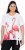 Ulla Popken Flamingo Short Sleeve Graphic Tee Off-White - Печатни тениски за жени - 