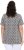 Ulla Popken Cactus Print Short Sleeve V-Neck Tee Graphite Grey - Печатни тениски за жени - 