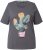 Ulla Popken Cactus Short Sleeve Graphic Tee Graphite Grey - Печатни тениски за жени - 