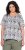 Ulla Popken Half-sleeve A-line V-neck Pointed Hem Animal Pattern T-shirt Moss - Печатни тениски за жени - 