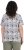 Ulla Popken Half-sleeve A-line V-neck Pointed Hem Animal Pattern T-shirt Moss - Печатни тениски за жени - 