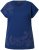 Ulla Popken Textured Paisley Motif Cap Sleeve Tee Navy - Печатни тениски за жени - 