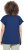 Ulla Popken Textured Paisley Motif Cap Sleeve Tee Navy - Печатни тениски за жени - 
