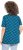 Ulla Popken Tile Print Short Sleeve Pleated Tee Teal - Печатни тениски за жени - 