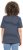 Ulla Popken Striped 1987 Boat Neck Tee Navy Blue - Печатни тениски за жени - 