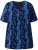 Ulla Popken Letter Print Short Sleeve Tee Navy - Печатни тениски за жени - 