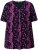 Ulla Popken Letter Print Short Sleeve Tee Magnolia Red - Печатни тениски за жени - 
