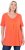 Ulla Popken Essential Front Pleat Tee Pink Coral - Тениски - 