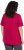 Ulla Popken Essential Front Pleat Tee Dark Raspberry - Тениски - 