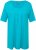 Ulla Popken Essential Front Pleat Tee Deep Aqua - Тениски - 