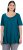 Ulla Popken Essential Front Pleat Tee Cerulean - Тениски - 