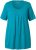 Ulla Popken Essential Front Pleat Tee Teal - Тениски - 