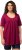 Ulla Popken Essential Front Pleat Tee Magnolia Red - Тениски - 