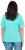 Ulla Popken Piping Accent Functional UVP 50+ Stretch Knit Top Aqua Green - Тениски - 