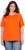 Ulla Popken Piping Accent Functional UVP 50+ Stretch Knit Top Orange Red - Тениски - 