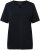 Ulla Popken Essential Notch Neck Stretch Tee Navy Blue - Тениски - 