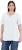 Ulla Popken Essential Notch Neck Stretch Tee Snow White - Тениски - 