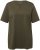 Ulla Popken Essential Notch Neck Stretch Tee Forest Green - Тениски - 