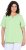 Ulla Popken Essential Notch Neck Stretch Tee Light Green - Тениски - 