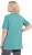 Ulla Popken Essential Notch Neck Stretch Tee Pale Green - Тениски - 