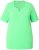 Ulla Popken Essential Notch Neck Stretch Tee Mint Green - Тениски - 