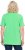 Ulla Popken Essential Notch Neck Stretch Tee Mint Green - Тениски - 