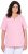 Ulla Popken Essential Notch Neck Stretch Tee Pink - Тениски - 
