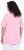 Ulla Popken Essential Notch Neck Stretch Tee Pink - Тениски - 