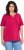 Ulla Popken Essential Notch Neck Stretch Tee Dark Raspberry - Тениски - 