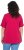 Ulla Popken Essential Notch Neck Stretch Tee Dark Raspberry - Тениски - 
