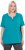Ulla Popken Essential Notch Neck Stretch Tee Teal - Тениски - 